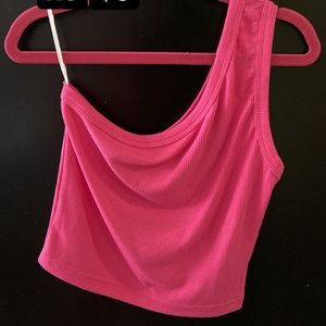 PINK TOP/ ONE SHOULDER